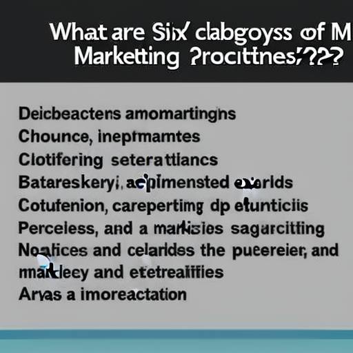 What Are The Six Categories Of Marketing?