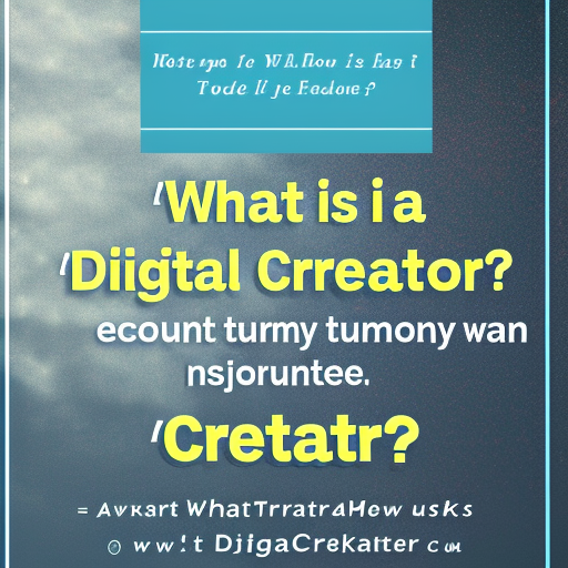 What Is A Digital Creator?