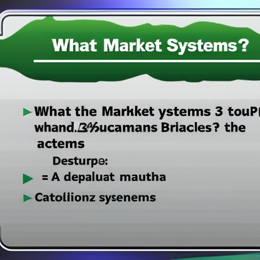 What Are The 3 Market Systems?